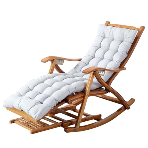 Chinese Lazy Rattan Chair, Smooth Touch, Backrest Can Be Adjusted 170° Freely, for Garden Porch Balcony Leisure Use(B,100 * 110 * 48cm)