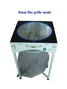 Bud leaf trimmer machine with replaceable grilles and stainless steel triple fan cutter blades