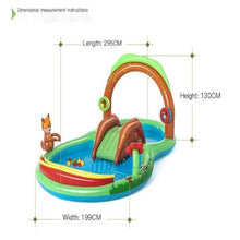 Inflatable Pool Inflatable Swimming Pool Forest Amusement Pool Game Ball Pool Family Cartoon Inflatable Pool Water Park Above Ground Pool