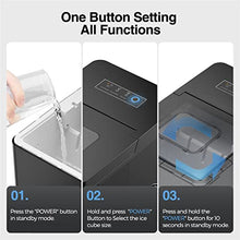 TEDILUVI Bullet-Cylindrical Ice Machine 7mins Fast Icing 33lb/24h Bullet-Shape Low Noise for Home Bar