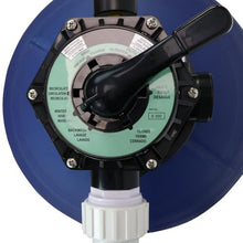 Rx Clear 22-Inch Sand Filter System with 1 HP Pump for Above Ground Pools Blue