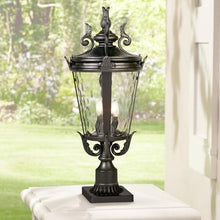 Casa Marseille 27" High Black Outdoor Post Light with Pier Mount Adapter