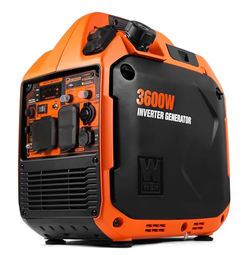 WEN Quiet and Lightweight 3600-Watt Dual Fuel RV-Ready Portable Inverter Generator with Fuel Shut Off and CO Watchdog (DF360iX)