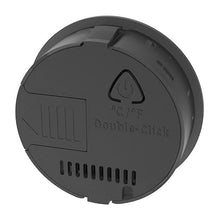 ASWRTYJO ABS Circular Embedded Electronic Digital Temperature Humidity Meter(D)