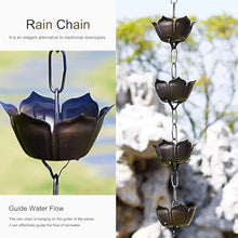 OGMOYT Rain Chain Rain Diverter Downpipe, Garden Villa Patio Eaves Decorative Catch Rain Chain, Rain Bell
