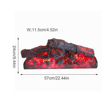 Guernsey Woollens Indoor Fireplace Simulated Charcoal Fake Charcoal Fireplace Home Decoration Ornaments Charcoal Resin Ornaments Decorative Photography Props 3D Fireplace