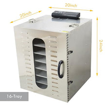 BREVELTION Food Dehydrator 16 Layers Silver