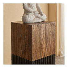 WOAITIANTIAN Vase Stand Floor Standing Corner Wooden Pier Decorative Base, Indoor Living Room Wood Flower Stand(Large)