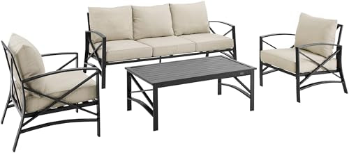 Crosley Furniture Kaplan 4-Piece Sofa Patio Set