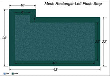 Loop-Loc Rectangle Super Mesh In-Ground Pool Safety Cover Green