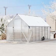 Hosslly 8*14 ft Greenhouse for Outdoors, Polycarbonate Green House with Roof Vent