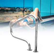 MSHOSAC Heavy Duty Stainless Steel Pool Handrail, Slip-Resistant Safety Rail for Easy Pool Entry & Exit, Rust-Proof Support for Swimming Pools