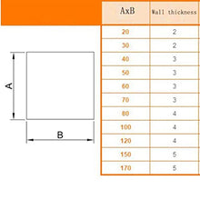 EVANEM 1pcs Acrylic Square Tube, for Garden Supplies 10~100mm Side Acrylic Square Pipe Hollow Duct Transparent Tube PMMA Tubing (Color : 490mm 1Pcs, Size : 200x200x4mm)