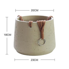SDREYKUF Wall Hanging Cement Pot Plant Basket Balcony Orchid