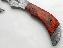 Axe Damascus Steel 13" Rose Wood Handle Axe/Hand Forged Woodsman Axe
