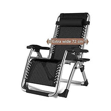 IIPOSAQQ Zero Chair Patio Chair Lounge Chair Chaise Recliner Outdoor Folding Adjustable Heavy Duty Zero Chair for Patio Pool Beach Lawn Deck Yard (Color : Silver)