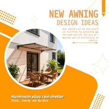 Exterior Window and Door Awnings - Outdoor Window Canopy & Door Canopy for Rain, Snow, Sun Shelter - Front Porch & Patio Cover