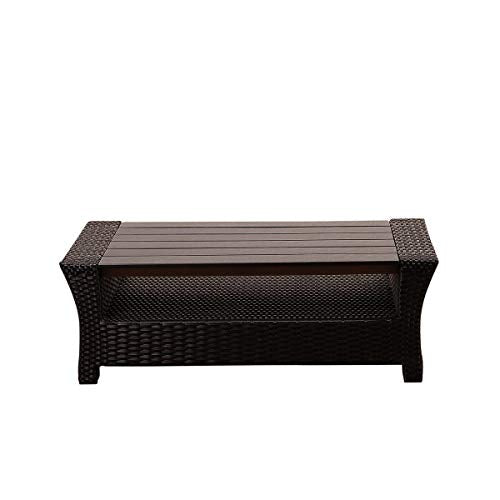 International Home Atlantic Outdoor Coffee Table in Black