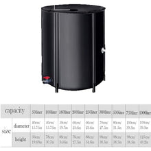 GPDJHRTI Rainwater Barrels, Foldable and Storable, Large Water Storage Capacity, Tough Fabric(Black,1000L)