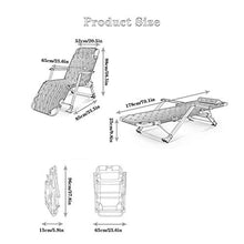 YYBOES Sun Loungers,Heavy Duty Sun Lounger Chair Garden Furniture,Camping Garden Deck Chairs Folding Recliner Reclining Waterproof Chaise Loungers Metal for Outdoor Office