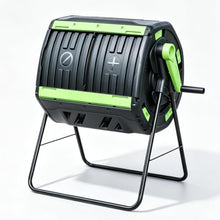 Large Rotating Compost Barrel Container for Outdoor Garden