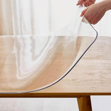 QUANGJN Clear Table Protector 1.5mm Thick Custom Size Transparent PVC Tablecloth for Home Dining Kitchen Office Desk Clear Table Cover,A-140x360cm