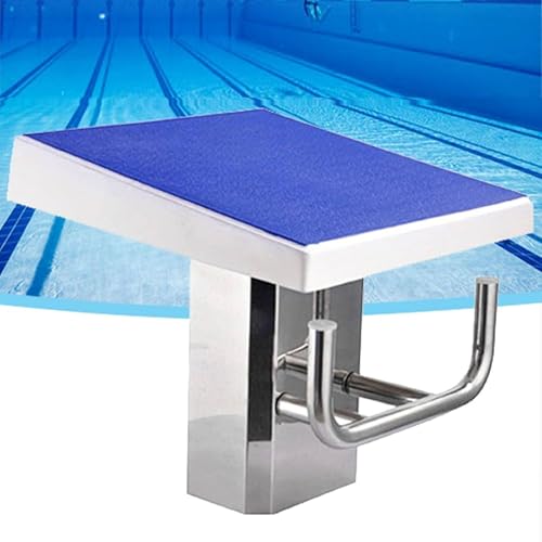 WANGYYDS 20in x 20in Swimming Starting Block, 304 Stainless Steel Non-Slip Diving Boards, 15°Inclined Professional Diving Platform, Indoor Outdoor Competition Professional Diving Boards,Upgraded