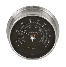 Maximum Vigilant Wind Speed Instrument - Nickel Case, Black Dial