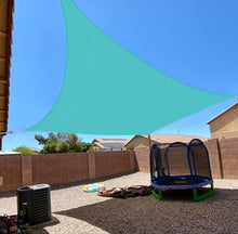 Coarbor 20'x48' Reinforced Wire Sun Shade Sail Rectangle Heavy Duty Strengthen Canopy Cover with A Ring Steel Cable Wire for Patio Backyard Deck Yard Garden Pergola Porch, Turquoise