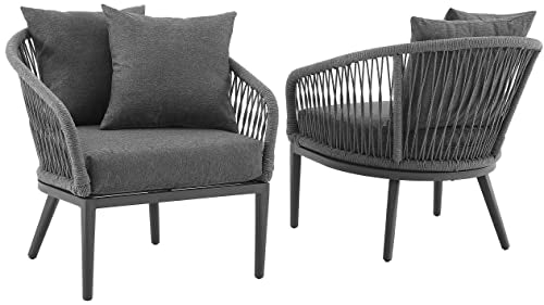 Crosley Furniture Dover Outdoor 2-Piece Patio Chair Set