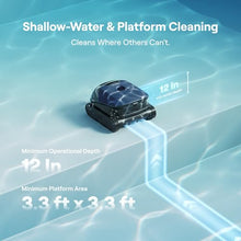 Beatbot Sora 10 Cordless Robotic Pool Vacuum Cleaner with iSkim 24/7 Cleaning Solar Powered Skimmer, Cleans Floor, Walls, Waterline and Surface-Royal Blue & Blue