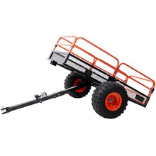 1500 lb Tow-Behind Dump Cart, 16 Cu. Ft. Heavy-Duty Steel ATV UTV Trailer with Foot Release, Utility Dump Trailer for Lawn Mower, Tractor, Yard & Garden