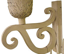 MY SWANKY HOME Ornate White Iron Scroll Wall Mounted Planter Flower Urn Bracket Outdoor Metal