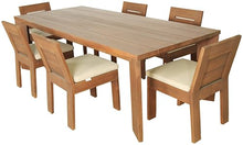 Meridian Furniture 111-DT96 Mirella Collection Modern | Contemporary 96" Outdoor Patio Dining Table with Solid Teak Wood Frame, Natural Teak Finish, 96" W x 42" D x 29.75" H, Natural