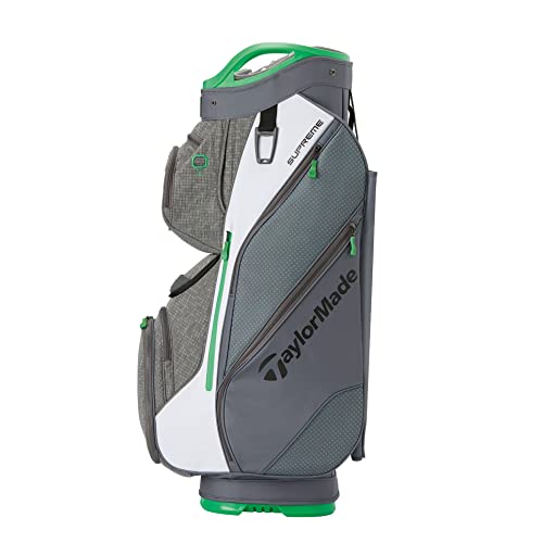 TaylorMade 2022 Supreme Cart Bag Gunmetal White/Green