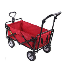 ZGLINMZ Outdoor Folding Trolley Garden Cart Trolley Foldable Pull Truck with Wheels Camping Trolley for Garden Gardening Camping