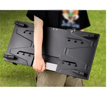 HBJWOV Outdoor Folding Barbecue Rack BBQ Charcoal Household Thickened Stainless Steel Barbecue Stove