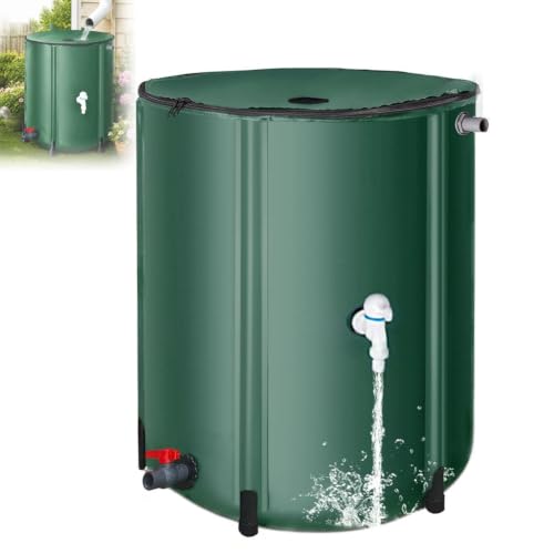 Collapsible Rainwater Barrel Water Tank, Reinforced Water Collection Barrel