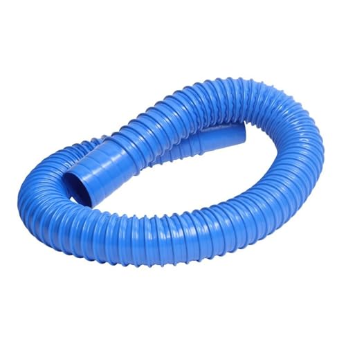 Industrial Vacuum Cleaner Hose, Air Duct Induction Intake Pipe Hose, Blue PVC Plastic Dust for Indoor Ventilation, Drainage, Industrial Vacuuming(10m,Dia 250mm)