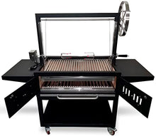 Generic Argentine Santa Maria Wood Fired Charcoal Parrilla Grill with Rain Cover Stainless Steel
