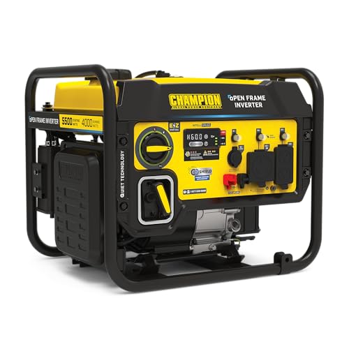Champion 5500-Watt Portable Open Frame Inverter Generator, CARB