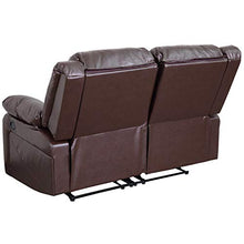Flash Furniture Harmony Series Brown LeatherSoft Loveseat with Recliners