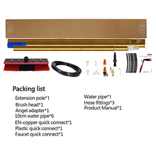 Cleaning Brush Window Cleaning Water Supply Telescopic Brush Suitable for Cleaner Greenhouse Roof Photovoltaic Panel Cleaning Photovoltaic Panel ()