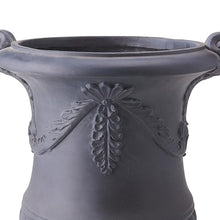 Merax 2 Set 24.8" Elegant MGO Flower Urn Planter, Black