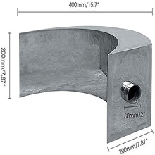 ERoomQ Stainless Steel Splash Shower Pool for In Ground Pools Waterfalls Sheer Water Feature