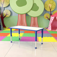 Flash Furniture Wren Blue Height Adjustable Activity Tables Set of 6