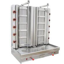 WYDDDARY Commercial Gas Shawarma Grill Machine 2800Pa 2-Station Auto-rotate