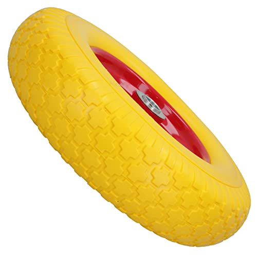 AB Tools 14.5in Puncture Proof Foam Filled Wheelbarrow Wheel 25mm Bore 200kg Capacity 4pk