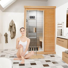 Daleyzay 1-Person Infrared Sauna Canadian Hemlock Natural