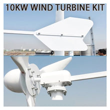 10KW Horizontal Wind Turbine Generator 10000W 96V 48V 24V Free Energy Magnetic Dynamo Strong Power Windmill for Home Farm Land(48V)
